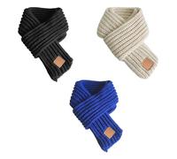 CHROMACRAFT 3 Écharpes Pour Enfants, Écharpe Tricotée D'Hiver, Écharpe Tricotée Douce, Écharpe Simple Et Polyvalente, Accessoires De Voyage En Plein Air Pour L'Automne Et L'Hiver