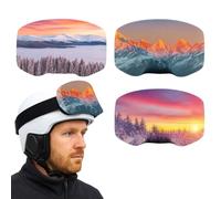 CHROMACRAFT 3 Housses De Protection Anti-Rayures pour Lunettes De Ski, Équipement De Sport De Plein Air, Outils De Rangement pour Lunettes De Neige, Accessoires De Voyage Portables.