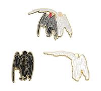 CHROMACRAFT 3 Pièces Broches Ange Et Diable, Broches De Design Créatif, Broches Personnalisées De Mode, Broches en Métal, Accessoires Vestimentaires