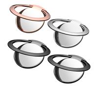 CHROMACRAFT 4 Pièces Anneaux De Support De Téléphone Portable, Accessoires De Téléphone Portable, Support De Téléphone Portable en Métal, Support De Téléphone Portable Rotatif