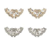 CHROMACRAFT 4 Pièces Clips De Décoration De Chaussures, Décorations De Chaussures En Strass, Décorations De Chaussures Élées, Décorations Multifonctionnelles, Les Chapeaux