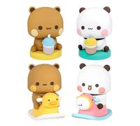 CHROMACRAFT 4 Pièces D'Ornements d'animaux De Dessin Animé, Ornements Mignons, Ornements De Bureau, Décorations De Maison, Décorations De Voiture