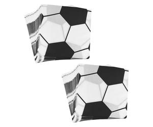 CHROMACRAFT 40 Serviettes De Football, Serviettes d'anniversaire pour Enfants, Serviettes Imprimées De Football, Serviettes Carrées De Football pour Anniversaires d'enfants, Vacances, Fêtes