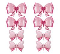 CHROMACRAFT 8 Arcs pour Décorer des Ballons, des Accessoires Photo, Un Ensemble De Mise en Page De Scène De Fête, Adaptés À La Célébration d'anniversaire (Rose).