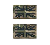 CHROMACRAFT Autocollants De Camouflage De Drapeau Britannique 2 Pièces, Patchs De Drapeau Britannique, Insignes De Broderie À Motif De Drapeau, Autocollants Britanniques Personnalisés Créatifs