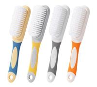 CHROMACRAFT Brosse De Nettoyage De Chaussures 4 Pièces, Brosse De Nettoyage À Long Manche, Brosse De Nettoyage Multifonctionnelle, Brosse De Nettoyage À Poils Souples, Outils De Nettoyage Ménager