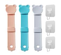 CHROMACRAFT Cuillères À Friandises pour Chat 3 Pièces Et Crochets 3 Pièces, Outils d'alimentation pour Chat, Fournitures pour Animaux De Compagnie, Cuillères d'alimentation Portables