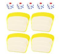 CHROMACRAFT Insert De Carte À Jouer 4 Pièces Et Dés 5 Pièces, Support en Plastique pour Carte À Jouer, Accessoires De Jeu De Cartes À Jouer, Jeux De Société Interactifs