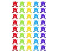 CHROMACRAFT Jouets De Grenouille Rebondissante 40 Pièces, Jouets De Grenouille en Plastique, Jouets Créatifs pour Enfants, Jouets À Pression des Doigts