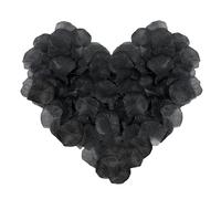 CHROMACRAFT Lot de 1200 pétales de rose noirs, pétales de rose simulés, pétales décoratifs, utilisés pour les confessions romantiques, la Saint-Valentin, les anniversaires, les accessoires de
