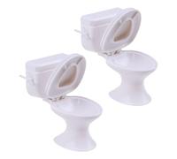 CHROMACRAFT Mini Toilettes Modèles Maison De Poupée, Meubles De Salle De Bain, Accessoires De Décoration, Jouets pour Enfants, 2 Pièces