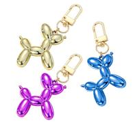 CHROMACRAFT Pendentifs Créatifs en Forme De Chiot, 3 Pièces Jaune, Violet, Bleu, Porte-Clés, Sacs, Décoration, Mignon, Moderne, Pour Femmes, Adolescentes