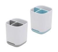 CHROMACRAFT Support De Rangement pour Brosse À Dents 2 Pièces, Support De Rangement pour Salle De Bain, Support De Rangement en Plastique, Support De Rangement pour La Maison