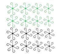 CHROMACRAFT Support pour Plantes 16 Pièces, Support pour Plantes en 4 Tailles, Support pour Plantes, Anneau De Support De Jardin, Support pour Fleurs, Roses, Tomates