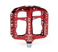 Chromag Scarabé Plateforme Pédales Bushing Et Cacheté Roulement Aluminium Rouge