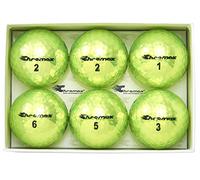Chromax Balles de Golf Colorées Métalliques M5 (Lot de 6) (Nouvelle Version), BCM56-GRN, Green