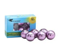 Chromax Balles de Golf Colorées Métalliques M5 (Lot de 6) (Nouvelle Version), BCM56-PURP, Violet