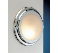 Chrome Applique en Laiton Ø26cm Rond Brillant G4 Mur Lampe Salle de Bain Couloir