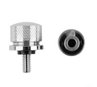 Chrome arrière | pour boulon de siège Fender avec bouton moleté | pour Touring | pour Softail | pour Dyna 1996-2019 | Assemblage de vis de montage à dégagement rapide