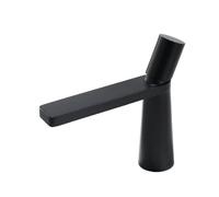 Chrome Basin Deck Mounted Brass Bathroom Water Saving Hot Cold Mixer Water Tap Toilet Washbasin Sink Faucet(Black Red High,G3/8)