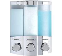 (Chrome) - Better Living Products 76344-1 Euro Series TRIO 3-Chamber Soap and Shower Dispenser, Chrome