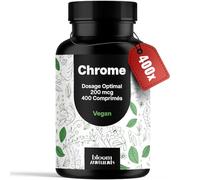 Chrome Complément Alimentaire - 400 Comprimés - Picolinate de Chrome Vegan - Produit en Allemagne - Chromium Picolinate