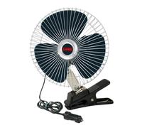Lampa Ventilateur 73111 12 V oscillant Ø20 cm 2 vitesses fiche allume-cigare pince ou fixation permanente