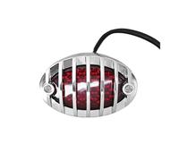 Chrome Grille LED Cat Eye Motorcycle Tail Light for Harley,Conduite sécuritaire