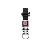 Chrome Mini Buckle Keychain Noir
