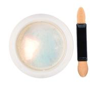 Chrome Nail Powder Metallic Nail Art Pilement Powner Iridescent Pigment Perman Highlight with Sponge Stick for Wedding