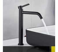 Chrome Noir Blanc Brusehd Or Grand Robinet De Salle De Bains Chaud Froid Mélangeur Grue Robinet Lavage Bahtroom Robinet Bain Navire Mélangeurs