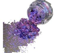 Chrome ongle Flocons d'opale for Nail Art, miroir magique holographique, poudre à haute brillance, sirène irisée, poussière de Pigment chromé, 0.1g pour Manucure(FT230-4)