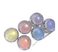 Chrome ongle Poudre à ongles scintillante Aurora, vernis Gel effet miroir métallique multichrome, transformation holographique pour Manucure