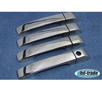 Recambo Lot de capuchons de poignée de porte en acier inoxydable V2A - Compatible avec Vogue Land Range Rover 3 III type L322 2002-2009