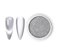 Chrome pour les ongles - poudre de paillettes holographiques ongles, miroir pigment poussière | Salon Quality Powder for manucure, Nail Decoration Supplies Home, Finish Design