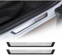 Chrome Seuils de porte Protection Brossé en acier inoxydable Sport 2pcs