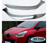 Chrome sous Phares Éblouissement pour Renault Clio IV Ab 2012 Inox Frontière