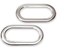 Chrome Voyants Frontière Acier Inoxydable pour Smart Fortwo W453 à Partir 2014