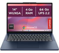 Lenovo Chromebook 14M8911 – Kompanio 540 2,6 GHz – 4 Go RAM, 64 Go, 14" 1920x1200 – bleu cosmique