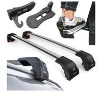CHROMEMASTER Barres de Toit et Marchepied de Porte de Voiture Compatibles avec Ford Grand Tourneo Connect 2013-2022 ; pour Coffres de Toit, Porte-vélos | Galerie de Toit Idéale pour Voyages