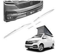 CHROMEMASTER | Compatible avec VW T6.1 California 2019-2024 | Bande de Calandre de Pare-chocs Avant ; Acier Inoxydable Poli | Ajustement Parfait ; Nouveau Look Attrayant de la Voiture