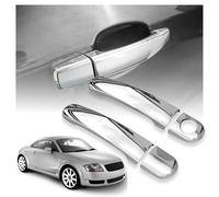 CHROMEMASTER | Coques de Poignées de Porte Extérieures Compatibles avec Audi TT Coupé 1998-2006 | Acier inoxydable ; Couleur: Chrome ; Protection et Nouveau Look pour vos Poignées de Porte ; 4 pcs