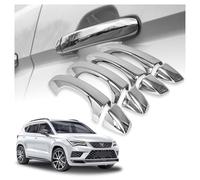 CHROMEMASTER | Coques de Poignées de Porte Extérieures Compatibles avec CUPRA Ateca 2018+ | Acier inoxydable ; Couleur: Chrome ; Protection et Nouveau Look pour vos Poignées de Porte ; 8 pcs