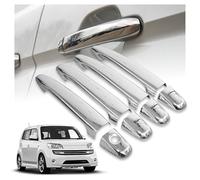 CHROMEMASTER | Coques de Poignées de Porte Extérieures Compatibles avec Daihatsu Materia 2005-2016 | Acier inoxydable ; Couleur: Chrome ; Protection et Nouveau Look pour vos Poignées de Porte ; 8 pcs