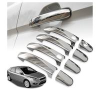 CHROMEMASTER | Coques de Poignées de Porte Extérieures Compatibles avec Ford Focus Berline 4D 2005-2009 | Acier inoxydable ; Chrome ; Protection et Nouveau Look pour vos Poignées de Porte ; 8 pcs
