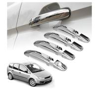 CHROMEMASTER | Coques de Poignées de Porte Extérieures Compatibles avec Ford Focus C-Max 2003-2007 | Acier inoxydable ; Couleur: Chrome ; Protection et Nouveau Look pour vos Poignées de Porte ; 8 pcs
