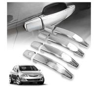 CHROMEMASTER | Coques de Poignées de Porte Extérieures Compatibles avec Opel Astra Berline 4D 2012-2018 | Acier inoxydable ; Chrome ; Protection et Nouveau Look pour vos Poignées de Porte ; 8 pcs