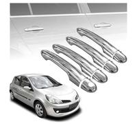 CHROMEMASTER | Coques de Poignées de Porte Extérieures Compatibles avec Renault Clio Hayon 5D 2005-2012 | Acier inoxydable ; Chrome ; Protection et Nouveau Look pour vos Poignées de Porte ; 8 pcs