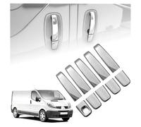 CHROMEMASTER | Coques de Poignées de Porte Extérieures Compatibles avec Renault Trafic 2001-2014 | Acier inoxydable ; Couleur: Chrome ; Protection et Nouveau Look pour vos Poignées de Porte ; 10 pcs