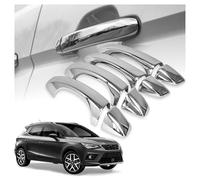 CHROMEMASTER | Coques de Poignées de Porte Extérieures Compatibles avec SEAT Arona 2017+ | Acier inoxydable ; Couleur: Chrome ; Protection et Nouveau Look pour vos Poignées de Porte ; 8 pcs